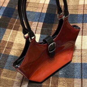 Beijo Red and Black Shoulder Bag